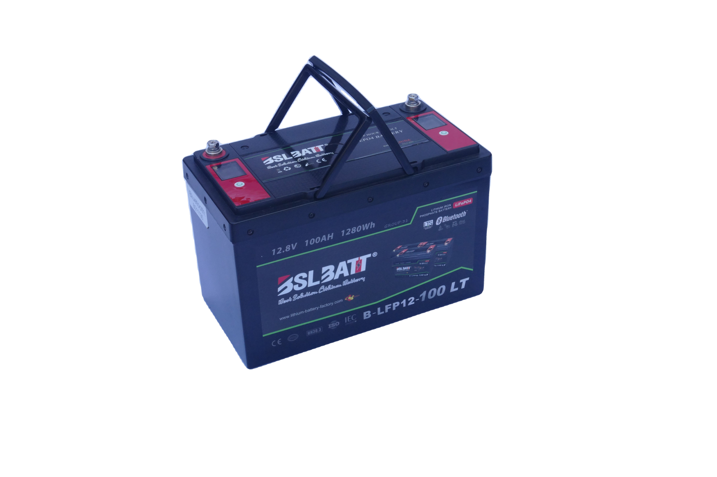 BSLBATT 12V 100AH Lithium Battery (bluetooth+display)
