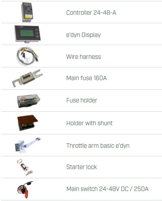 Components e'dyn 4.3kW POD