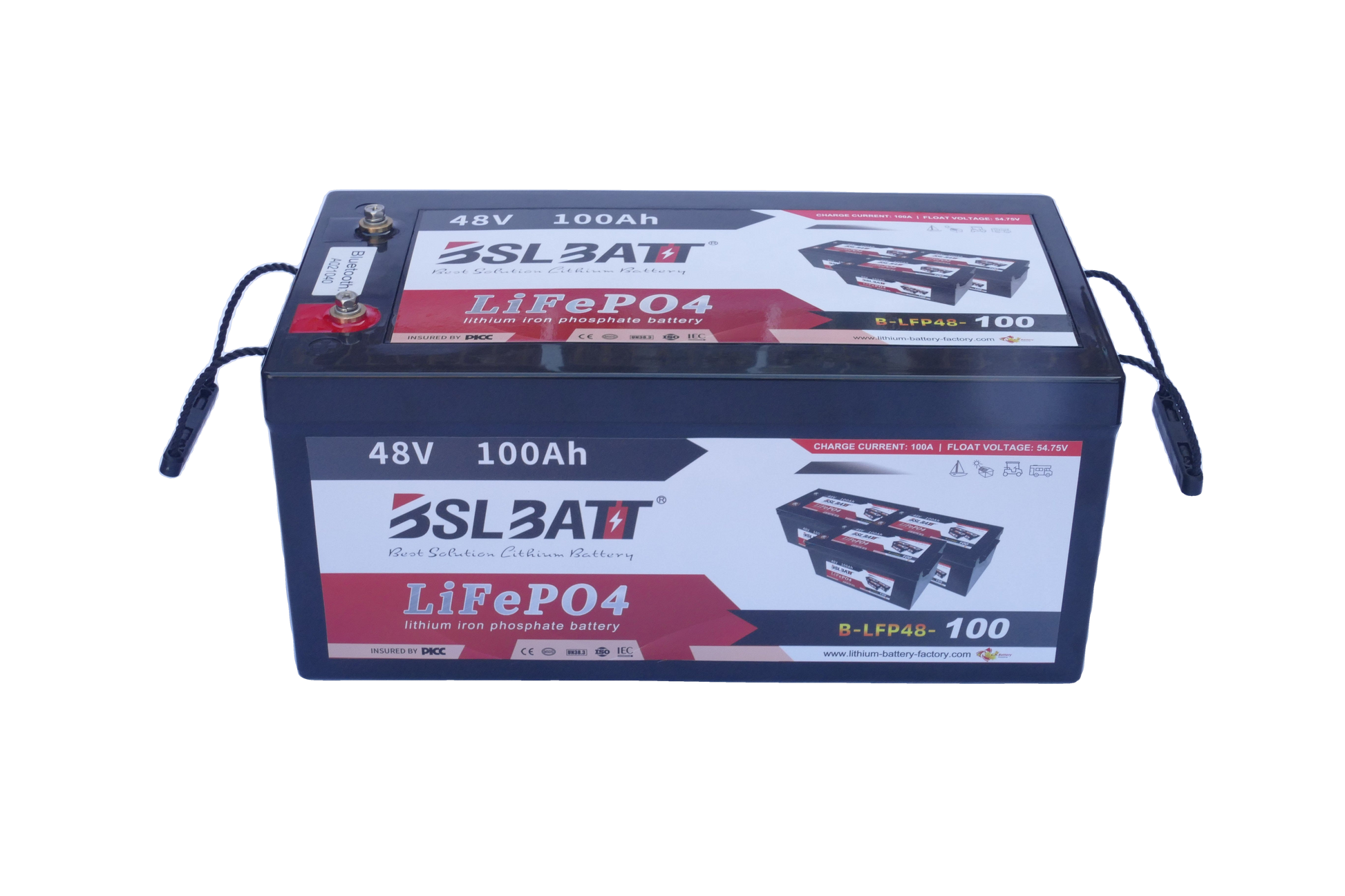 Pack 2 batteries lithium BSLBATT 48V / 100Ah + Baie de brassage + câbles
